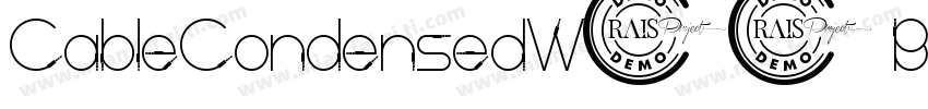 CableCondensedW05 Bold Regular字体转换